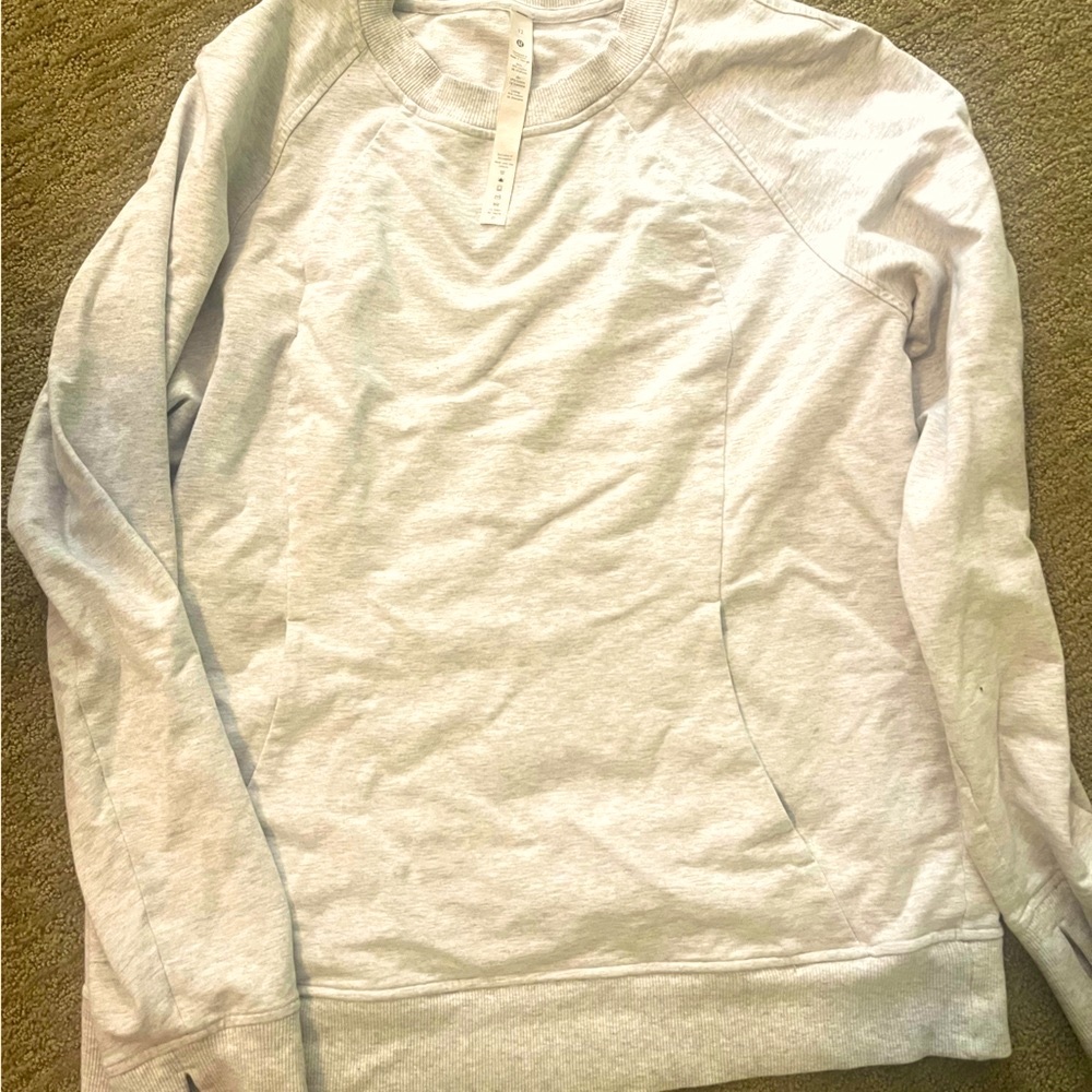 Lululemon gray crewneck sweatshirt